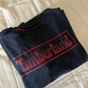 Timberland Black and Red Crewneck Sweater